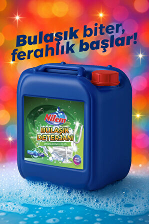 Nilem Bulaşık Deterjanı Güçlü Yağ Çözücü Formül 5 L