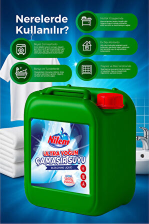 Nilem Ultra Yoğun Çamaşır Suyu 5 L