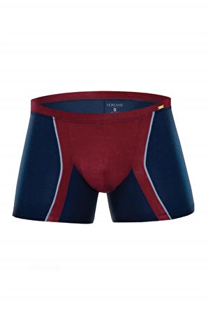 DOREANSE 1720 ERKEK MODAL ÇİZGİLİ TORBALI BORDO BOXER