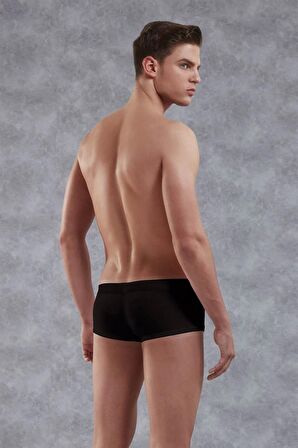 DOREANSE 1750 ERKEK MİNİ PAÇA SİYAH BOXER
