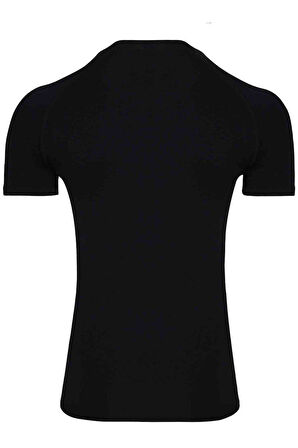 Doreanse Siyah Modal Y. Yaka Kısa Kol Erkek T Shirt 2535