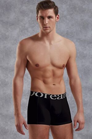 DOREANSE 1777 ERKEK MODAL BÜYÜK BEDEN SİYAH BOXER