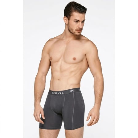 Doreanse Erkek Modal Büyük Beden Torbalı Normal Paça Boxer 1780P - Antrasit