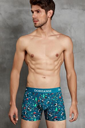 Modal Koton Figürlü Erkek Boxer Külot 1863