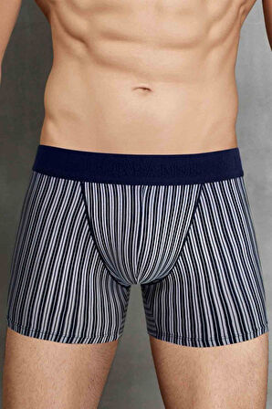 Doreanse Erkek Modal Çizgi Desenli Normal Paça Boxer 1866
