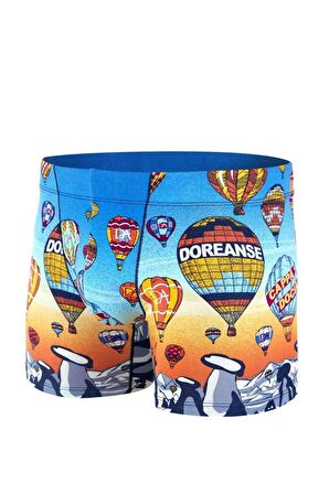 Erkek Modal Çok Renkli Baskılı Torbalı Boxer 1819