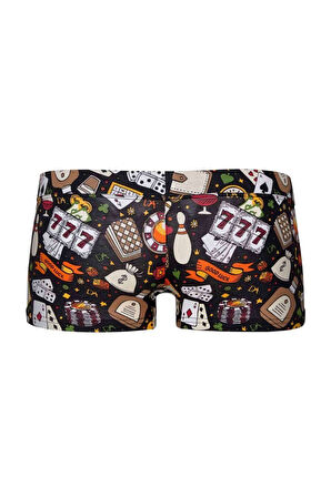 Doreanse Erkek Modal Çok Renkli Baskılı Torbalı Mini Paça Boxer 1793