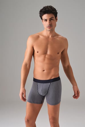 Doreanse Erkek 3 Lü Boxer 1867 - Lacivert-Bordo-Gri