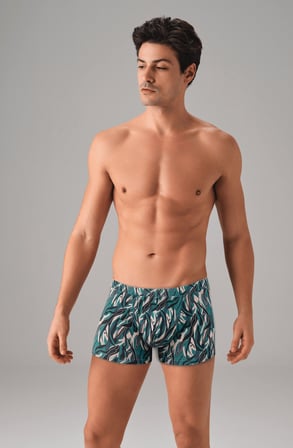 Doreanse Erkek Akuatik Desenli Boxer 1724 - Akuatikler