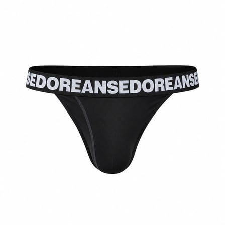 Doreanse Erkek Özel Tasarım Slip Külot Polyester Karışımlı 1036 - Siyah