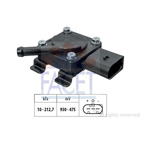 Bmw Egzoz Basınc Sensoru Bmw E87 E90 E92 E93 E60 E65 E83 E70 - Facet 10.3312