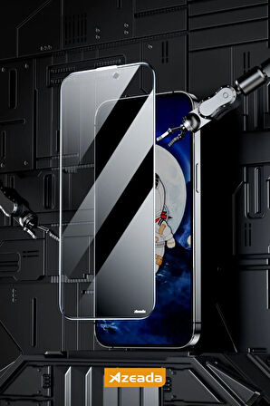 İphone 16 Uyumlu Hayalet Privacy Premium Tam Kaplama Ekran Koruyucu Kırılmaz Cam - Metal Kutulu