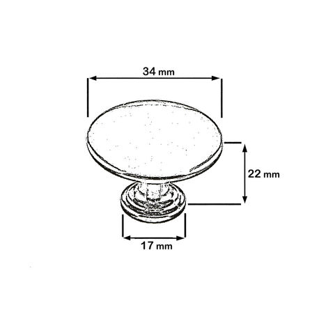 ERKUL 282 AYENE DÜĞME KULP İNOX