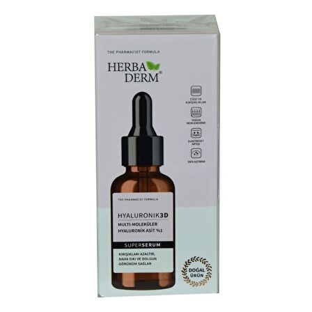 Herbaderm Superserum Hyaluronık 3D 30 Ml