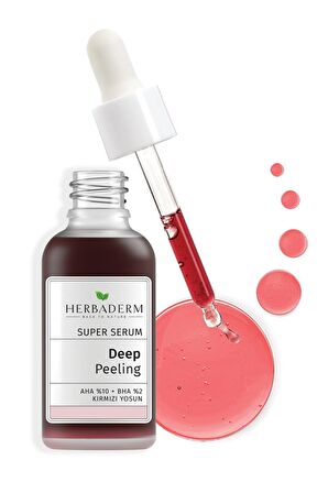 Herbaderm Superserum Kırmızı Yüz Peeling 30 ML