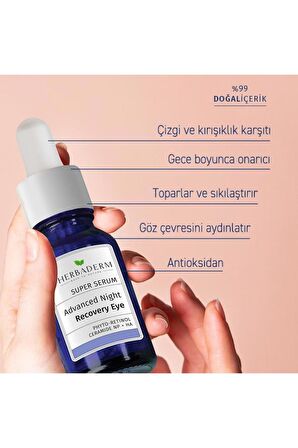 Herbaderm Süper Serum Sıkılaştırıcı Göz Çevresi Gece Serumu 20 ml