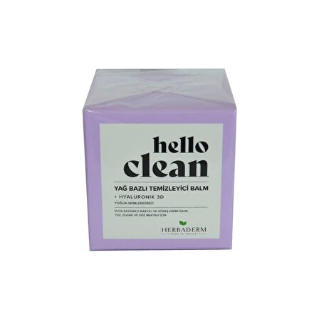 Hello Clean Yağ Bazlı Temizleyici Balm Hyaluronik 3D 100ML