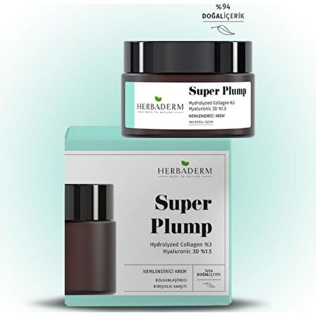 Herbaderm Super Plump Dolgunlaştırıcı ve Kırışıklık Karşıtı Nemlendirici Krem 50ML