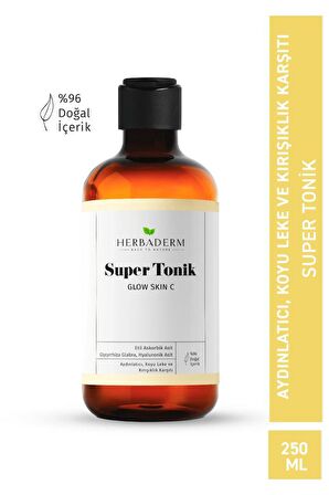 Herbaderm Glow Skin C Aydınlatıcı, Leke Ve Kırışıklık Karşıtı Super Tonik 150 ml