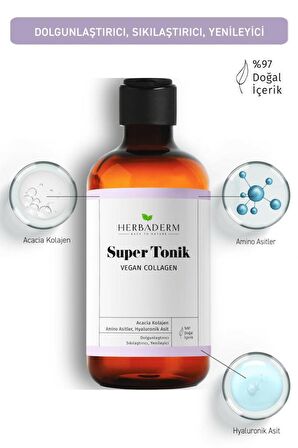 Herbaderm Vegan Collagen Dolgunlaştırıcı Super Tonik 150 ml