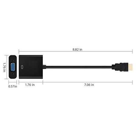 Codegen HDMI Erkek – VGA Dişi Çevirici Adaptör CDG-CNV31