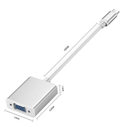 Codegen USB 3.1 Type-C Erkek–VGA Dişi Çevirici Adaptör CDG-CNV32
