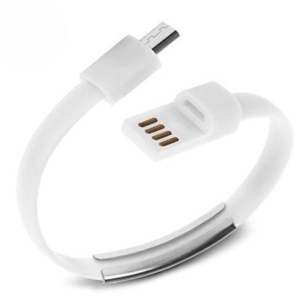 Codegen USB 3.1 Type-C Beyaz Bileklik Şarj Data Kablosu CDG-CNV71
