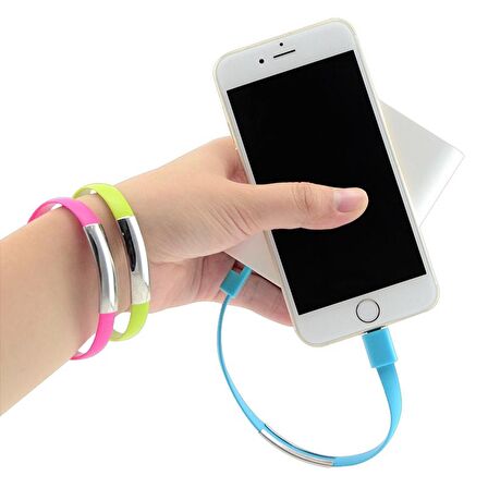 Codegen USB 3.1 Type-C Beyaz Bileklik Şarj Data Kablosu CDG-CNV71