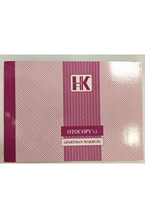 Otocopy'li Apartman Makbuzu