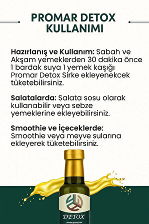 PROMAR MİX DETOX SİRKESİ 250 ML