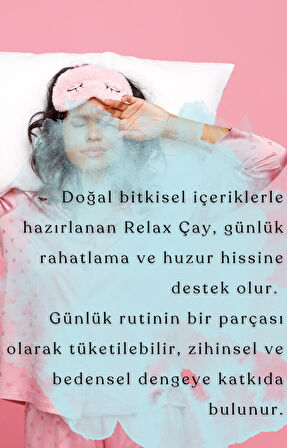 Relax Bitkisel Karışımlı Çay – 140 gr | Toz Form | Doğal Rahatlatıcı Bitki Karışımı