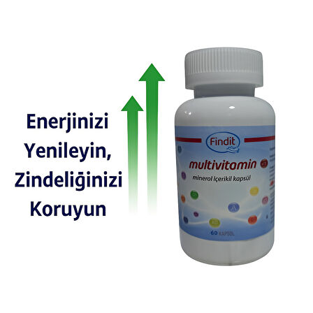Findit Multivitamin Mineral İçerikli Kapsül 
