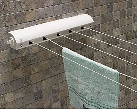 Geras Beyaz Çamaşır Askısı M-B23-01