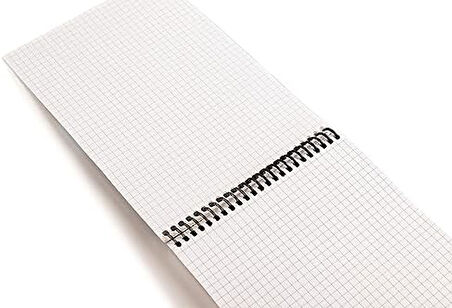 A4 Pet Spiralli Bloknot 80 Yaprak 2'li Paket, Kareli