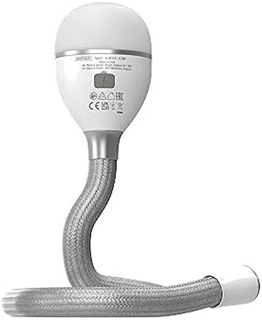 Snake Light 2 Ayar Kademeli Esnek ve Şarj Edilebilir Lamba, Yılan Işık