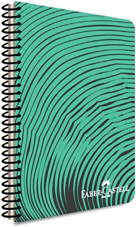 Dalga Desenli Spiralli Defter, A4, 140 Yaprak, 70g Kağıt, Kareli, 500 Mikron PP Kapak, PET Spiralli, Dayanıklı ve Kullanışlı, Asorti Renkler