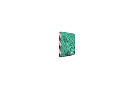 Dalga Desenli Spiralli Defter, A4, 140 Yaprak, 70g Kağıt, Kareli, 500 Mikron PP Kapak, PET Spiralli, Dayanıklı ve Kullanışlı, Asorti Renkler