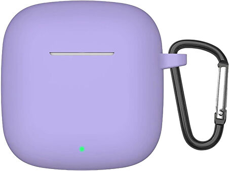 Huawei FreeBuds SE 2 için Kılıf Askılı Mat Silikon Lila [FreeBuds SE 2 ile Uyumlu Kılıf - Lila]