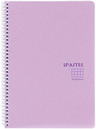 Okul Defteri Pastel Note PP Kapal 80 Yp. A4 Düz Color Yeni