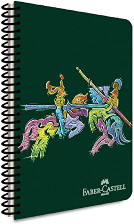 Yaprak Düz Defter 120 Klasik Spiralli Kapak Knights PP Yeni