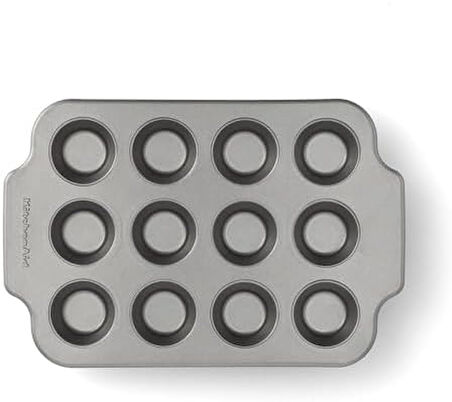 CC006067-001 12 Fincan PFAS içermeyen yapışmaz mini muffin tepsisi, alaşımlı çelik