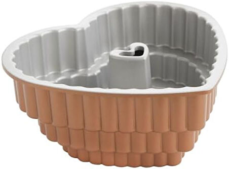 Ware Cast Bundt Bakeware Katmanlı Kalp, 12 Bardak, Şekerleme