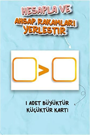 ve Hesapla Matematik Öğrenme Oyunu - Montessori Matematik Toplama ve Çıkarma Öğrenme - Kreş Ana Sınıfı 1.Sınıf Çocuklar İçin Eğitici Zeka Kutu Oyunu