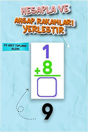 ve Hesapla Matematik Öğrenme Oyunu - Montessori Matematik Toplama ve Çıkarma Öğrenme - Kreş Ana Sınıfı 1.Sınıf Çocuklar İçin Eğitici Zeka Kutu Oyunu