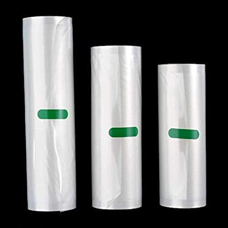 5 Metre Tırtıklı Rulo Vakum Poşeti Torbası (SEÇENEKLİ) (25cm)