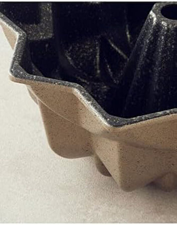 Home Patisserie Star Döküm Kek Kalıbı Gold-Silver
