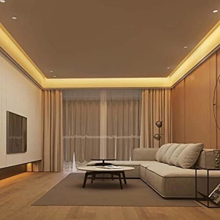 LED 4040 Yeni Nesil 10 Metre Şerit + 12v 10 120 Watt Trafo Oturma Odası, Yatak Odası ve Mutfak için Gizli Aydınlatma (Beyaz)