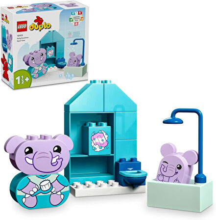 DUPLO İlk Günlük Rutinlerim: Banyo Zamanı 10413 - 1 Buçuk Yaş ve Üzeri Çocuklar için Eğitici Banyo Oyuncağı Yapım Seti (15 Parça)
