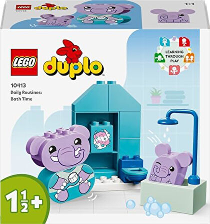 DUPLO İlk Günlük Rutinlerim: Banyo Zamanı 10413 - 1 Buçuk Yaş ve Üzeri Çocuklar için Eğitici Banyo Oyuncağı Yapım Seti (15 Parça)