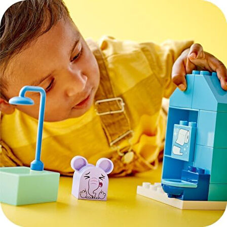 DUPLO İlk Günlük Rutinlerim: Banyo Zamanı 10413 - 1 Buçuk Yaş ve Üzeri Çocuklar için Eğitici Banyo Oyuncağı Yapım Seti (15 Parça)